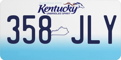 KY license plate 358JLY