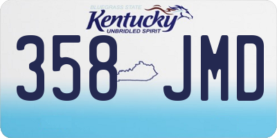 KY license plate 358JMD