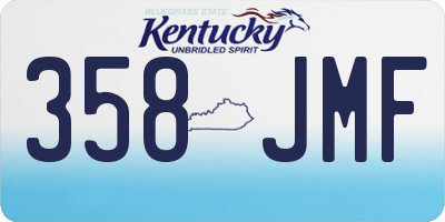 KY license plate 358JMF