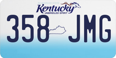 KY license plate 358JMG