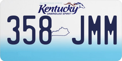 KY license plate 358JMM