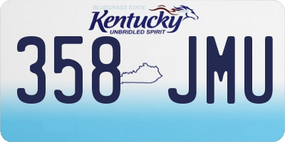 KY license plate 358JMU
