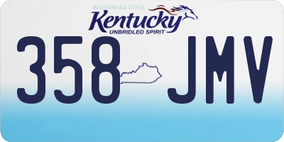 KY license plate 358JMV
