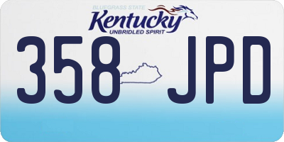 KY license plate 358JPD
