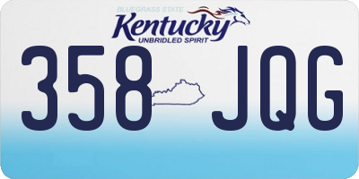 KY license plate 358JQG