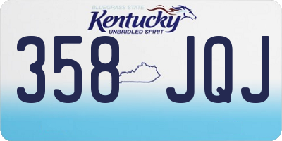 KY license plate 358JQJ