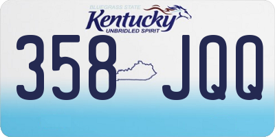 KY license plate 358JQQ