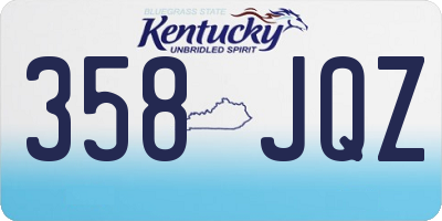 KY license plate 358JQZ