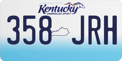KY license plate 358JRH