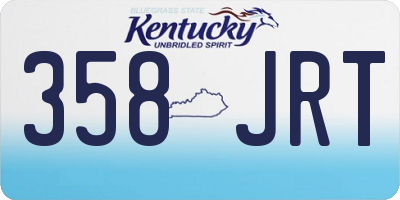 KY license plate 358JRT