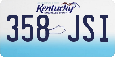 KY license plate 358JSI