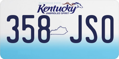 KY license plate 358JSO