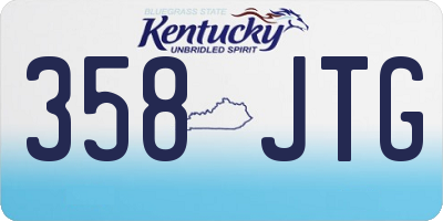 KY license plate 358JTG