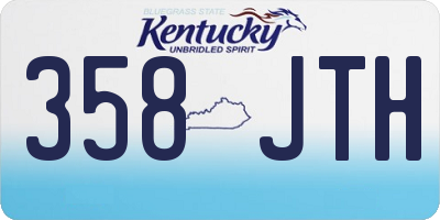 KY license plate 358JTH