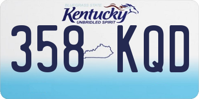 KY license plate 358KQD
