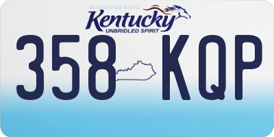 KY license plate 358KQP