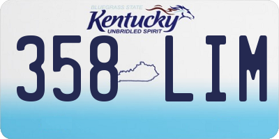 KY license plate 358LIM