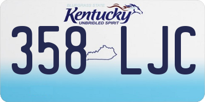 KY license plate 358LJC