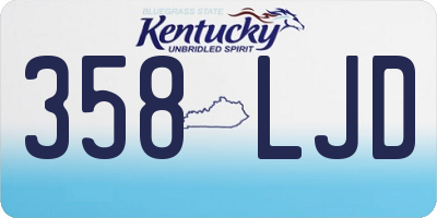 KY license plate 358LJD