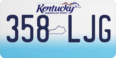 KY license plate 358LJG