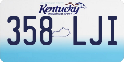 KY license plate 358LJI