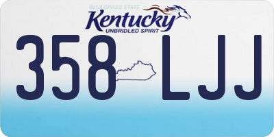 KY license plate 358LJJ