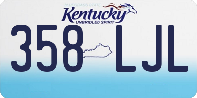 KY license plate 358LJL