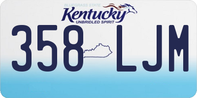 KY license plate 358LJM