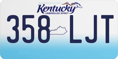 KY license plate 358LJT