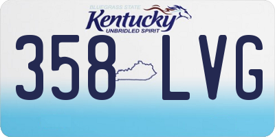 KY license plate 358LVG