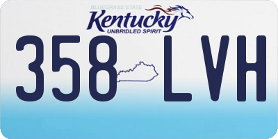 KY license plate 358LVH