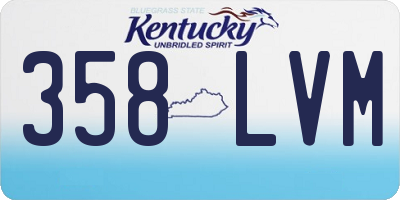 KY license plate 358LVM