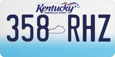 KY license plate 358RHZ