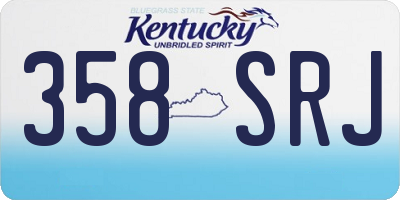 KY license plate 358SRJ