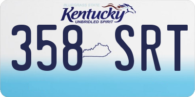 KY license plate 358SRT