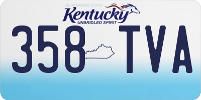 KY license plate 358TVA