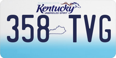 KY license plate 358TVG