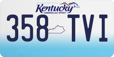 KY license plate 358TVI