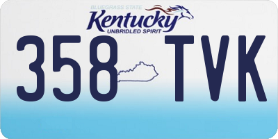 KY license plate 358TVK