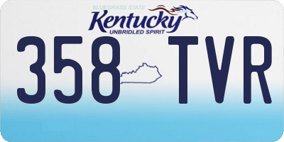 KY license plate 358TVR