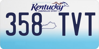 KY license plate 358TVT