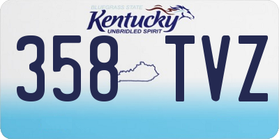 KY license plate 358TVZ