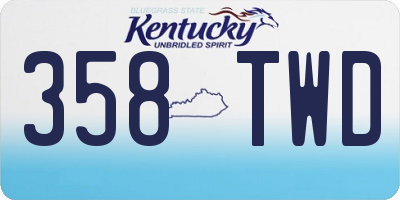 KY license plate 358TWD