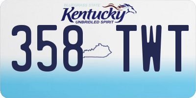 KY license plate 358TWT