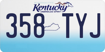 KY license plate 358TYJ