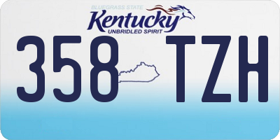 KY license plate 358TZH
