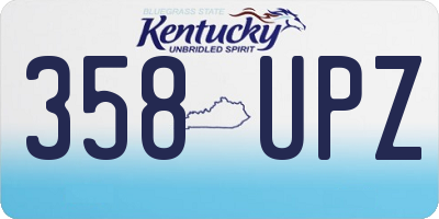 KY license plate 358UPZ