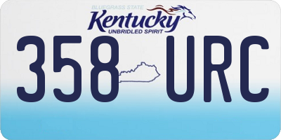 KY license plate 358URC