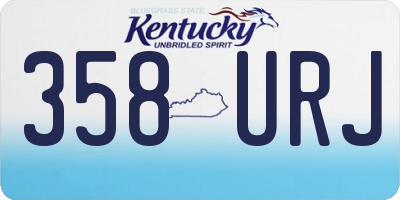 KY license plate 358URJ