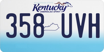 KY license plate 358UVH